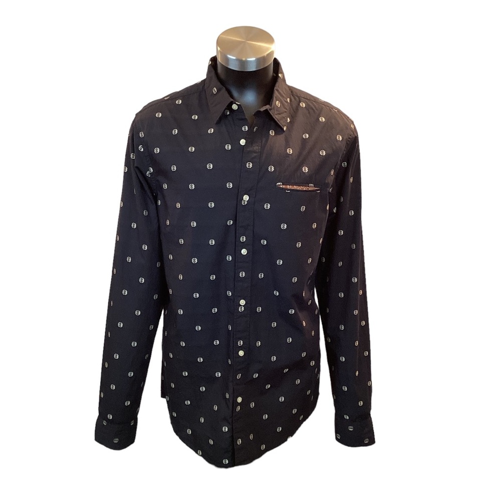 Scotch & Soda Amsterdam Couture Print Button Down Cotton Shirt